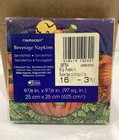 Vintage Unopened Pack Halloween Pumpkin Usa Made Beverage Napkins 16 Count 3 Ply