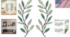 Stunning Metal Leaf Wall Decor Set  15 75x7 09 Inches For Contemporary Homes