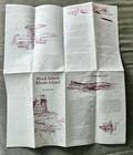 Vintage 1980 Block Island Brochure   Map Rhode Island