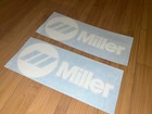 Miller Welder 8    Wide   set Of 2  Replacement Decal Sticker White Vinyl Usa