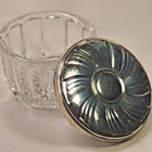 Towle Sterling Silver Crystal Vanity Cosmetic 4 Oz Jar Trinket Jewelry Keepsake