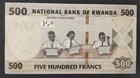 Rwanda 500 Francs Banknote From 2019 Pick-42 Mint - Unc