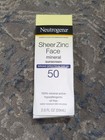 Neutrogena Sheer Zinc Face Mineral Sunscreen Lotion Spf 50 - 2 Fl Oz - Exp 03 25