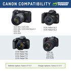 Wasabi Power Battery  2-pack  And Dual Charger For Canon Lp-e17