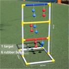 Tuoking Ladder Ball Toss Game Set Golf Ladder Indoor   Outdoor Game With 6 Bolos