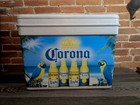 Vintage 50 Quart Corona Beer Beach Cooler Ice Chest Parrot Ocean