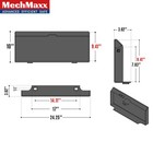 Mechmaxx 36   Boom Length Mini Skid Steer Boom Lifting Jib Attachment  Lj36