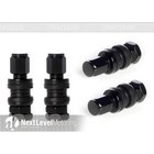 Circuit Performance Vs33 Black Short Aluminum Bolt-in Valve Stems 33mm Set Of 4