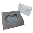 Nib Pampered Chef Cookie Mold Family Heritage Stoneware 2001 Hospitality Heart