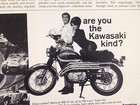 1967 Kawasaki 250cc Samurai Ss Street Scrambler Motorcycle Print Ad