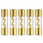 American Terminal Tagu120-10 120 Amp Gold-plated Agu Glass Fuse  10 Pack 