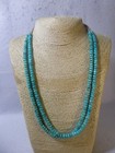 Two Strand Turquoise And Heishi   925 Bead Native American Southwestern Necklace
