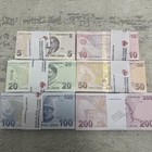 Turkish Lira Turkey Banknote Set 5  10  20  50  100 And 200  New Unc Condition
