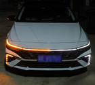Front Hood Bumper Center Hood Grill Lamp Light W turn For Elantra 2024-2025