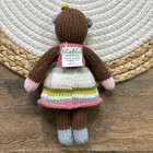 Blabla Kids School Book Girl Monkey Rattle Plush Toy 7   