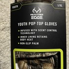Realtree Edge Youth Pop-top Gloves Size L xl  Nwt