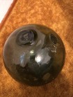 Antique Japanese 14    Glass Fishing Float Green With Kanji Mark