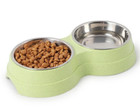 Dog Bowl Cat Bowl Raised Double Pet Feeder Stainless Bowl For Food And Water