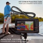 010-12199-04 Power data Cable 4-pin For Garmin Striker Vivid 4cv 5cv 7cv 7sv 9sv