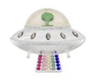 Napier Spaceship Outer Space Ufo Brooch Pin Green Alien Silver Tone New W Box