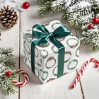  Christmas Wrapping Paper - Mini Roll - 17 Inch X 16 5 Feet - Christmas Wreaths