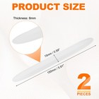 2pcs Car Door Edge Guards Protectors Silicone Side Doors Edge Trim Strip White