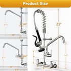 Commercial Kitchen Faucet With Sprayer For Restaurant-chefs  Commercial Sink    