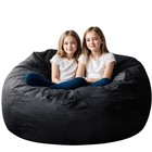 Bean Bag Chair For Adults  4ft High-rebound Memory Foam Bean Bag Sofa With Re   