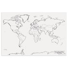 Pacon Giant World Map 48in X 72in 78770