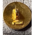 Chanel Gold Tone Cc Logo Wheat Sheaf Button - Authentic Collector s Piece