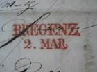 Austria 1839 Very Nice Pre-philatelic Bregenz Cover W  Original Contents 