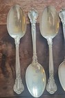 8 Gorham Sterling Silver Chantilly 7  Oval Soup dessert Spoons No Monos Old Mark