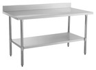 Kratos Stainless Steel Kitchen Prep Table 48 x30  With Backsplash And