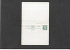 Gb Postal Stationery 1901 Qv 1 2d   1 2d Blue-green Reply Postcard Size D Cp39