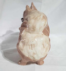 Porcelain Pink Pomeranian Dog Figurine statue 9 1 2  Tall Decorative Animal