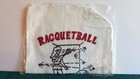 Racquetball Hand Towel Off The Wall Fun Novelty Usa Sealed New White Nos Vintage