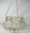 French Style Wrougyt Iron Hanging Basket Planter 8 75x7    Chain 14   hook 7 25x16   