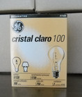 4 Pks  8 Bulbs  - Vintage Decorative Light Bulbs Ge Crystal Clear 100 Watt A19