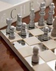 Luxury Chess Set    art Of Chess Mirror Edition metallic Board   Pieces decorative