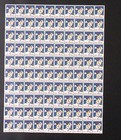 1944 American Lung Association Christmas Mailman Delivers In Snow Full Sheet