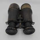 Vintage antique Optics French Opticien Chevalier Paris Binoculars W partial Case