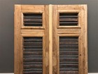 Antique French Double Doors  44x86  Iron Wood Doors  European Doors D294