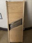 Antique Primitive Wooden Kraut Cabbage Slaw Cutter Slicer Shredder W  Box