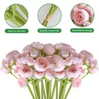 Ranunculus Artificial Flowers Fake Silk Bouquet Flowers Wedding Home Party Decor