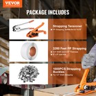 Vevor Packaging Banding Strapping Kit Tensioning Tool Tensioner   Sealer 3280 Ft