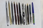 Vintage Writing Utensils Lot Of 11 Pens Pencils Some Advertisement Parker Cross