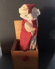 Vintage Jax Of Maine Handcrafted Maple Jack In The Box Jester With Heart Outfit