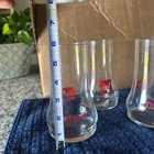 7up The Uncola Upside Down 6  Glasses 4pc Set Vintage 70 s Free Shipping