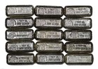 Vintage Phoenix Precious Metals 1 Oz 999 Fine Silver Poured Loaf Bar - Lot Of 15