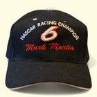 Nascar Mark Martin 6 Racing Champion Hat Cap Strapback Black Racing New
